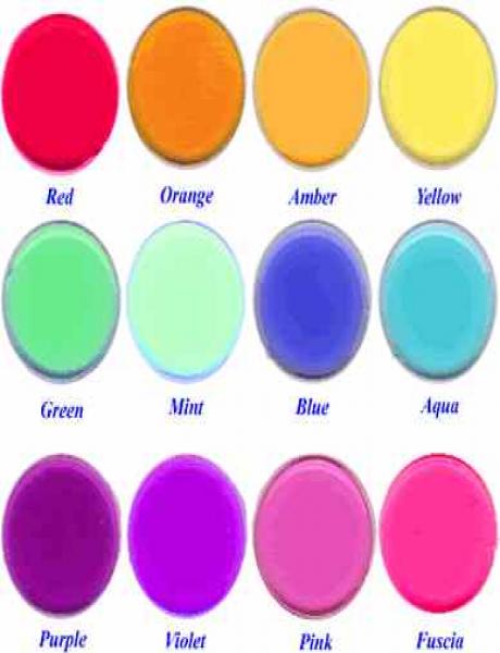 Aqua Color Bingo Chips
