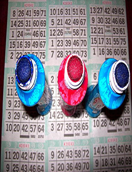 Bingo daubers with Cards