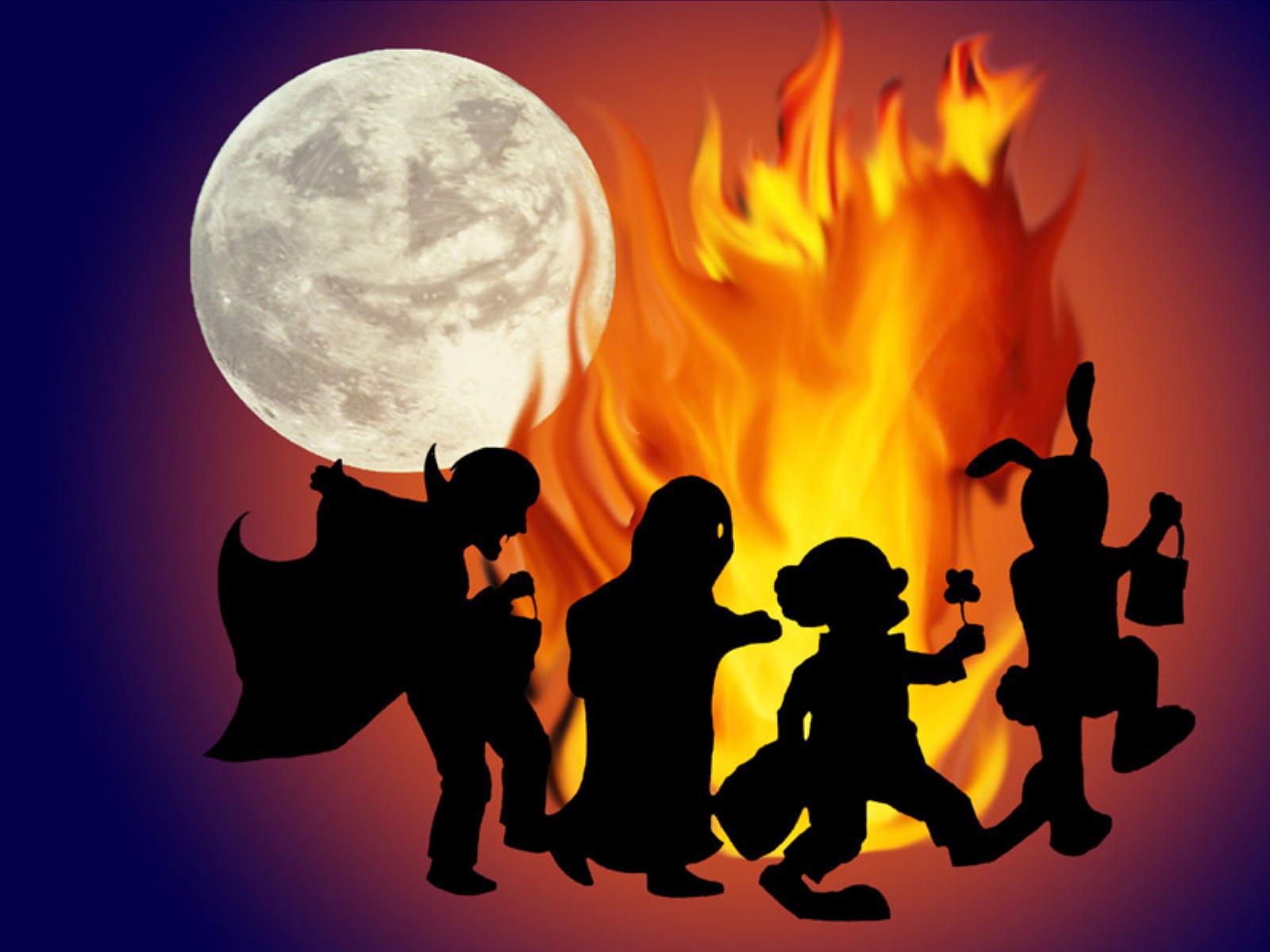 White Moon Bingo Halloween
