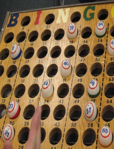 Big wooden Bingo Board